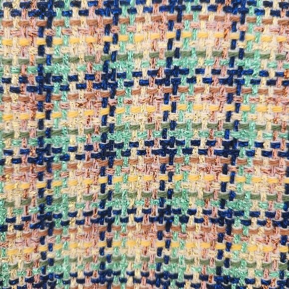 Veronica Beard Metallic Rainbow Tweed Jenny Dickey Jacket